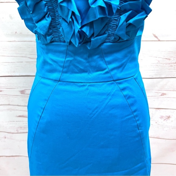 Ted Baker Blue Ruffle Dress - Picture 4 of 10